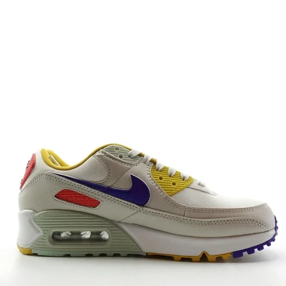 Nike Air Max 90 Women's Size 7 Sneakers 'Summit White' Multi-Color DA8726-100 - Picture 3 of 11